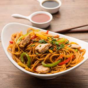 Korean Kimchi and Chicken Noodles