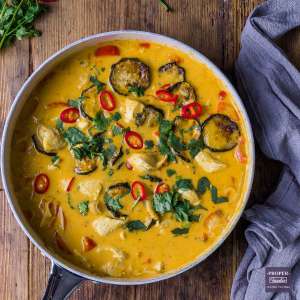  Thai Green curry vegetables